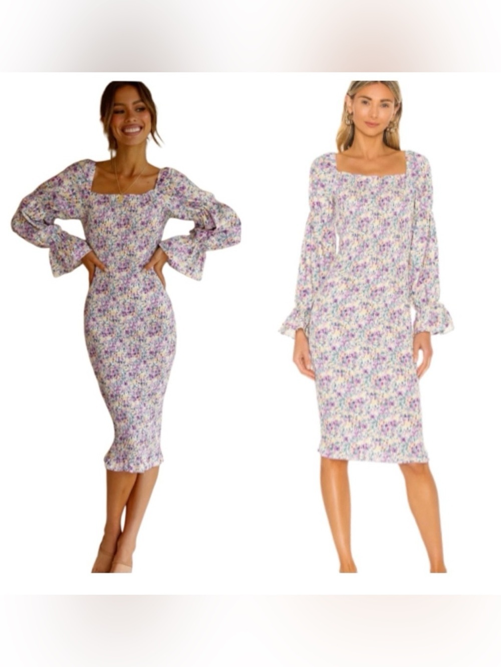 Revolve SNDYS Courtney Dress in Lilac Floral size 6